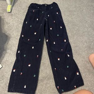 Kitestrings Boys, blue corduroy Christmas pants good use condition